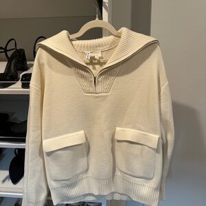 Anthropologie quarter zip sweater